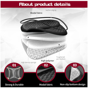 Cojín de Gel para Asiento de Oficina/Coche Anjuny con Certificación CE, Espuma Viscoelástica, Gel Refrigerante 3D en Forma de Panal para la Espalda Baja, Ventilación - Product Image 2