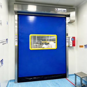 Porte à glissière en PVC à ouverture rapide pour l'accès du personnel, flux de trafic efficace dans la zone de fabrication et d'emballage - Product Image 5