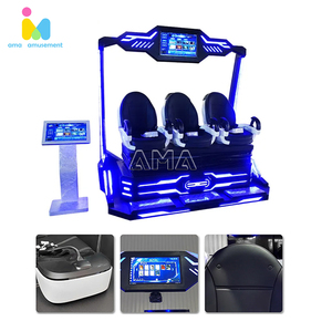 Simulateur de course VR, cinéma de réalité virtuelle 9D, 3 sièges, simulateur de mouvement VR multijoueur, machine de jeu pour parc d'attractions - Product Image 4