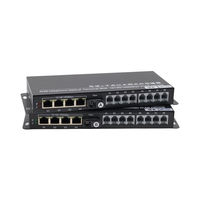 Atongda/OEM ATD610-1T1GE-T/R Multiplexeur PCM 16/24/32/48/64/72/128 ports, émetteur-récepteur fibre optique, connecteur FC/SC, monomode, 15 km