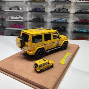 Modellino Auto <span class=keywords><strong>VIP</strong></span> Mercedes-Benz G63 AMG Tema Pikachu Verniciatura 1:18 in Resina Realistica di Alta Gamma da Collezione - Product Image 3