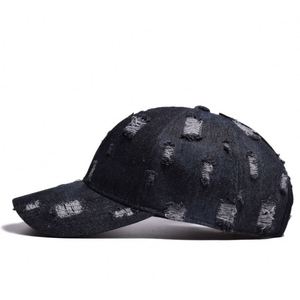 Nouvel Arrivage Casquettes de Baseball pour Femmes en Denim Délavé de Haute Qualité avec Effet Chignon Messy M0409 - Product Image 3
