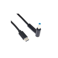 Pd 65W Usb Type C Oplaadkabel 4.5*3.0Mm Blue Tip Mannelijke Plug Converter Dc Power Adapter Oplader Voor Hp Laptop