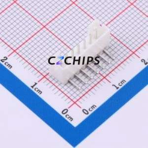 ZX-PH2.0-WZ7P Wire-to-Board Pin Header Bent Lead Through Hole,P=2mm Connector 1x7P 2mm Right Angle Insert PH - Product Image 1