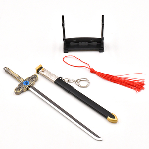 Portachiavi Modello Spada del Vento <span class=keywords><strong>di</strong></span> Kenyuus Densetsus Yaibas, Katana Pop-up in Lega <span class=keywords><strong>di</strong></span> Zinco, Ideale per Collezionisti e Decorazione <span class=keywords><strong>Borse</strong></span> - Product Image 3