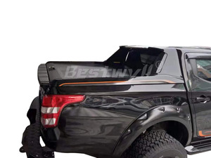 Cubierta de Caja de <span class=keywords><strong>Camioneta</strong></span> Enrollable de Aluminio BESTWYLL, Cubierta de Tonneau Manual Retráctil para Mitsubishi Triton <span class=keywords><strong>L200</strong></span> F02 - Product Image 5