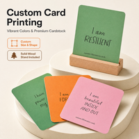 Cartes d'affirmations positives inspirantes personnalisées, ensemble de cartes d'affirmation pour la pleine conscience et les soins personnels avec impression personnalisée