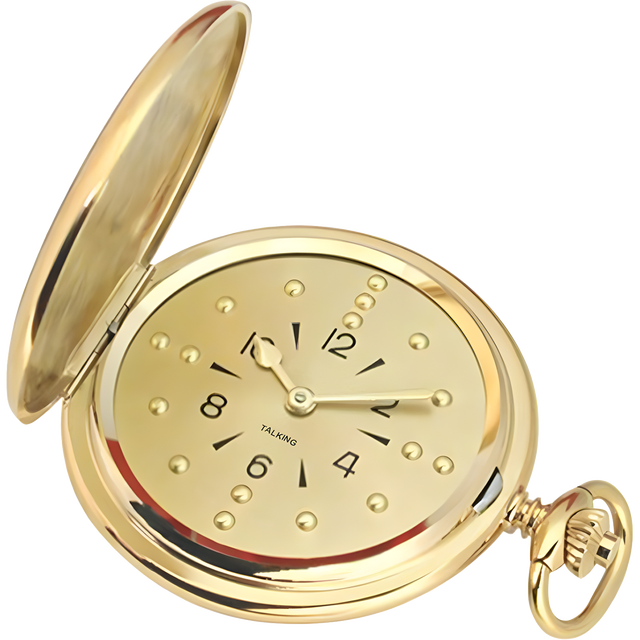 Pocket Talking Braille Tactile Watch With clear and Loud Voice for Visually Impaired, Blind or Elderly People