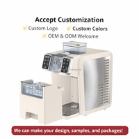 SOHEF Custom OEM 2-in-1 IJsblokjesmachine & IJssmoothiemachine Snelle 1 minuten vierkante mini tafelmodel automatische huishoudelijke draagbare machine