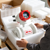 Débitmètre électromagnétique en acier inoxydable à bride intégrée DN65-DN150 4-20mA RS485 pour fluides et eaux usées