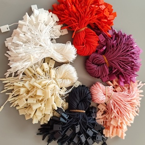 Giysi için 1000 adet siyah renk ortak giysi etiketi dize halat - Product Image 2