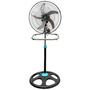 Ventilateur sur pied électrique 18 pouces en métal, 3 vitesses, silencieux, à refroidissement par air, économe en énergie, idéal pour la maison, l'hôtel, la chambre et l'extérieur - Meilleures ventes - Product Image 4