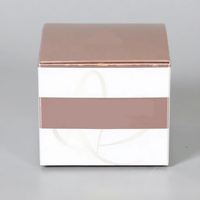 Boîte d'emballage cosmétique de luxe pour crème blanchissante, matériaux recyclés, paillettes, logo personnalisé, boîte rigide en papier de qualité supérieure pour les soins de beauté