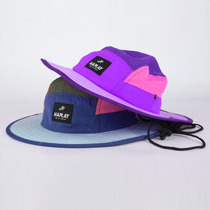 하이 퀄리티 야외 하이킹 와이드 빔 부니 낚시 모자 낚시꾼 모자 사용자 정의 모든 인쇄 버킷 모자 끈으로 - Product Image 1