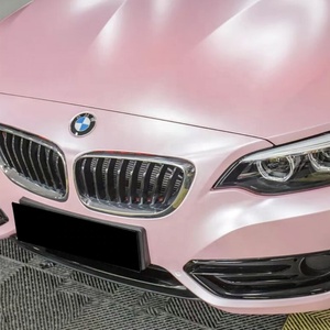 Electro Pink Cherry Car Vinyl Wrap Film PET High Gloss Metallic Auto Body Color Change Bubble Free Sticker 1.52x17M - Product Image 5