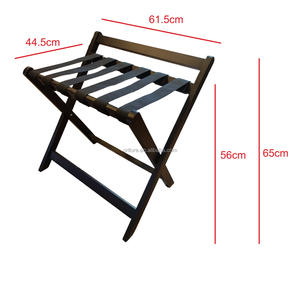 Portaequipajes de madera plegable duradero, elegante soporte de equipaje plegable para habitación de invitados de Hotel, suministro de muebles de dormitorio - Product Image 3