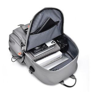 Mochila de estilo coreano de gran capacidad personalizada para hombres, mochila sencilla de viaje al aire libre para estudiantes universitarios, mochila de poliéster - Product Image 2