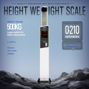 เครื่องชั่งน้ำหนักและวัดส่วนสูงอัลตราโซนิกแบบหยอดเหรียญ รุ่น HW-900C วัสดุทางการแพทย์ใหม่ สำหรับคลินิก - Product Image 1