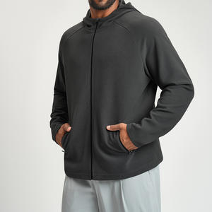 RUIQUWIN Chaqueta con Capucha Ligera para Hombre, Talla Grande, Nueva Colección de Primavera, Informal, con Cierre, de Secado Rápido, Manga Larga, para Gimnasio y Actividades al Aire Libre - Product Image 2