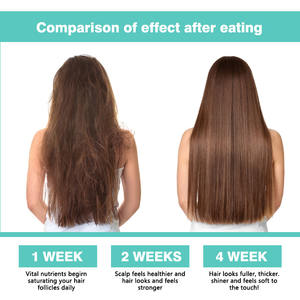 סוכריות גומי פרימיום עם ביוטין וקולגן וחומצה פנטוטנית להבהרת העור, מסייעות בשיקום ברק השיער, תוסף תזונה ליופי - Product Image 4