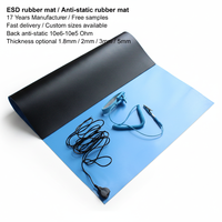 Tapis de table antistatique ESD sur mesure, feuille de caoutchouc industrielle, tapis antistatique pour atelier de réparation de téléphones portables, bureau de travail