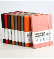 Carnet de notes imprimé personnalisé de haute qualité en cuir PU personnalisé A6 couverture rigide Journal mot de passe cahier avec Logo