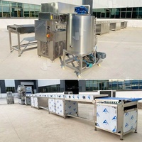 Chaîne de production de barres de chocolat enrobées par trempage, tunnel de refroidissement à bande de 400 mm et 1000 mm pour machine à chocolat