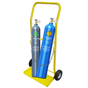 Hot bán E Kích thước <span class=keywords><strong>Twin</strong></span> Hàn xi lanh tay xe tải khí oxy xi lanh Xe đẩy giỏ hàng - Product Image 1