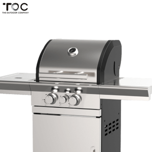 Gril de Barbecue de <span class=keywords><strong>ménage</strong></span> de jardin populaire gril de BBQ extérieur branchement de gaz commercial avec le chariot - Product Image 2