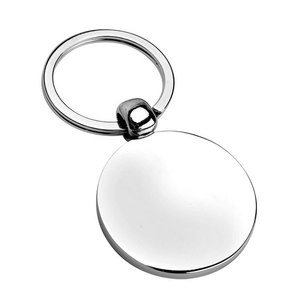 Portachiavi Rotondo in Metallo per Monete, Diametro 40mm - Product Image 1