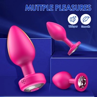 Analplug Sexspielzeug Vibrator 3-teiliges Silikon-Buttplug-Trainingsset mit Fernbedienung Prostata-Massagegerät Erwachsenenspielzeug für Frauen und Männer