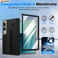 Nouvelle coque de qualité supérieure avec emplacement pour stylet, protection d'objectif, béquille, dragonne et protection intégrale de la charnière pour Z Fold 3-8/Iphone Duo