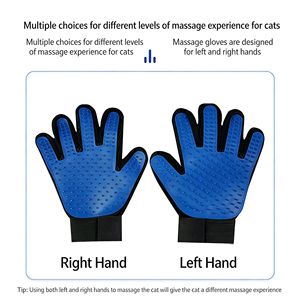Guante de Plástico y Felpa para el Cuidado de Mascotas, con 5 Dedos, para Masaje y Eliminación de Pelo en Perros y Gatos - Product Image 5