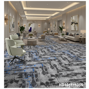 Dalles de <span class=keywords><strong>moquette</strong></span> de bureau commerciales de luxe en polypropylène de haute qualité, géométriques, pour hôtels, écologiques, résistantes aux taches - Product Image 6