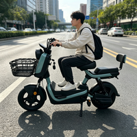 Vélo électrique sans balais 48V 350W avec pneu de 14 pouces et frein à tambour