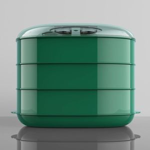 Youhui Microwave <b>Steamer</b> Container 3 Tier With Lid For Steamed Buns And Mantou Household Use - Product Image 3