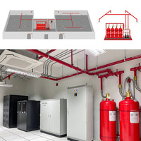 Système d'extinction d'incendie par immersion totale à brouillard d'eau haute pression en acier inoxydable pour centre de données NFPA FK5112 FM200 Serveur Batterie