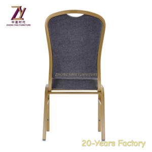 Vente en gros de chaises modernes pour hôtel, banquets, mariage, métal doré, aluminium, empilables pour hôtel, mariage - Product Image 6