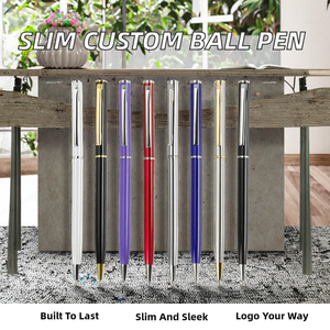 2024 Hot Sale Metal Slim Novelty Ball <b>Pen</b> 1.0mm Black Ink Laser Printed Quality Gift Business Office Custom <b>Pens</b> - Product Image 3