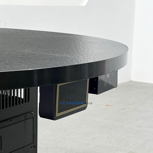 Kleadone hiện đại vòng Hàn Quốc BBQ nướng bảng không Khói Thương mại bàn ăn thép không gỉ thân thiện với môi cho nhà hàng khách sạn - Product Image 4