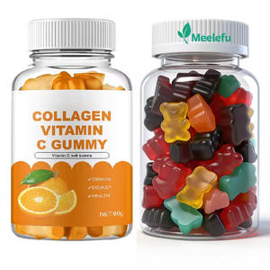 ויטמין C קולגן גומי להבהרת העור, זוהר וקורן, תוסף תזונה לנשים לשיפור השיער, העור והציפורניים - Product Image 1