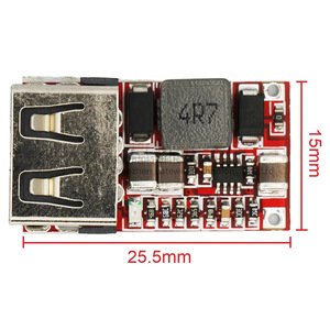 ตัวแปลงไฟ DC-DC 6-24V เป็น 5V 3A พร้อมพอร์ต USB สำหรับชาร์จในรถยนต์ - Product Image 4
