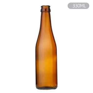 Bottiglia di vetro trasparente da 250ml con tappo a corona a buon mercato e <span class=keywords><strong>per</strong></span> <span class=keywords><strong>birra</strong></span> Soda succo di tè 330 ml bevande fredde con sigillatura in sughero - Product Image 6