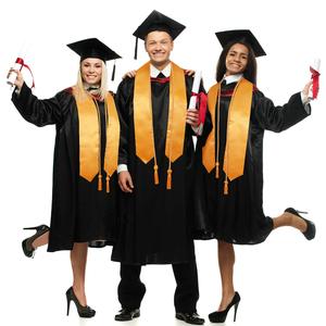 Ensemble de toges et toques de graduation unisexe mates 2025 en gros avec cordon d'honneur, breloque, pompon et étole – Cadeau universitaire personnalisable pour l'école - Product Image 6