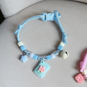 Collares para perros y gatos con diseño de caramelos de dibujos animados, accesorios para mascotas de cuerda tejida, decoraciones para collares de perros Bichon Frise y Teddy. - Product Image 3