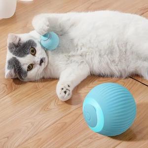 Electric <b>Smart</b> Usb Rechargeable Cat Toy Interactive Automatic Rolling Ball Intelligent Toys for Indoor Cats <b>Game</b> - Product Image 5