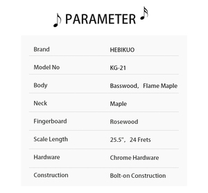 Direct Wholesale KG-21 24 Frets Professional Guitar Custom Logo <b>Stringed</b> <b>Instruments</b> - Product Image 2