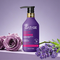 Soin capillaire professionnel OEM/ODM : Série Gatase Lavande & Rose pour cheveux secs et abîmés – Kits de réparation capillaire