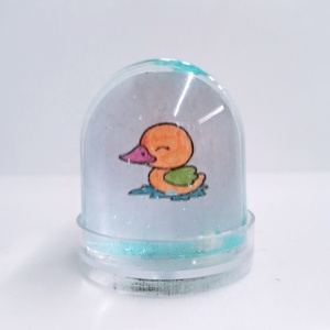 Kit d'artisanat pour enfants DIY - 5*5*6cm - Jouet de Thanksgiving - Créez votre propre globe de neige - Matériel plastique PS - Modèle stimulant la créativité - Livré avec un sac - Product Image 2