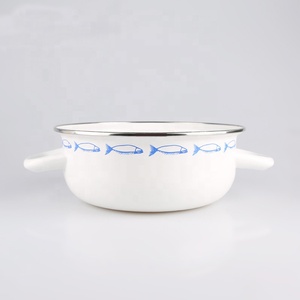 Olla Profesional para Mejillones de <span class=keywords><strong>Hierro</strong></span> Fundido Esmaltado con Dos Asas y Tapa de Acero Inoxidable, Tamaños 18/20/26 cm, Apta para Horno, Negra, Marca OEM - Product Image 3